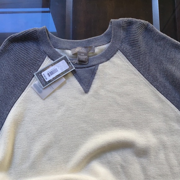 Host Pick Daniel Cremieux Signature Wool Raglan Colorblock Crew Neck Sweater - Picture 6 of 8